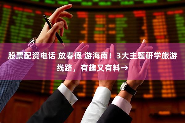 股票配资电话 放春假 游海南！3大主题研学旅游线路，有趣又有料→